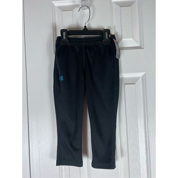 NWT Under Armour Boys Black Pants Size 2t - Picture 1 of 3